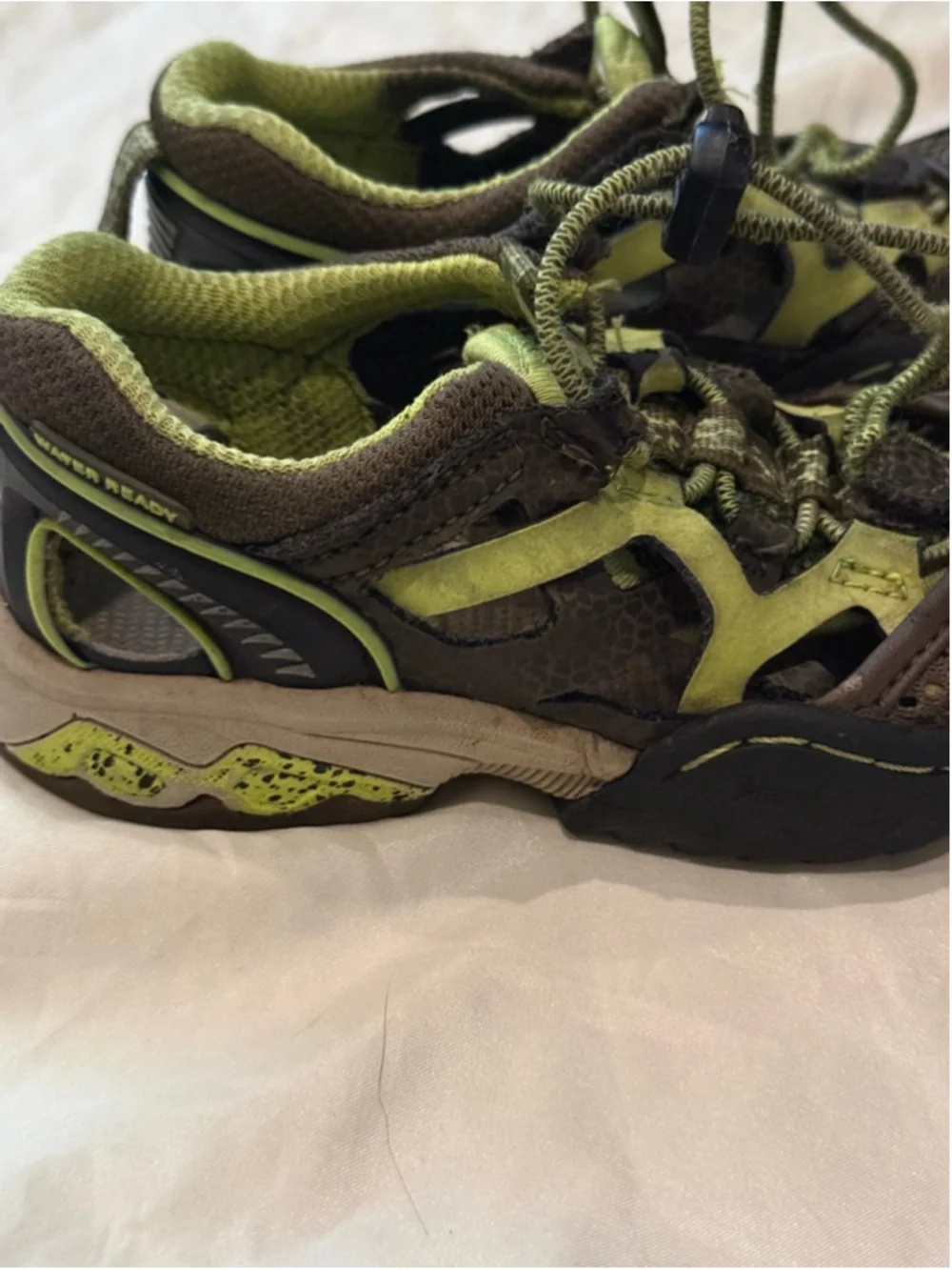 Toddler Water Shoes Size 9 Brown Green